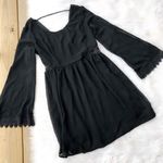 Doe & Rae Long Sleeve Black Lace Dress Photo 0