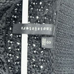 Knot Sisters  Stripe Open Knit Black & Cream Sweater (Size Small) Photo 3