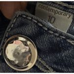 EST1946 Women's Classic Flare embellished pockets jean Boho Western LiteWeight10 Blue Size 14 Photo 6