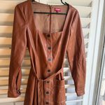 Staid brown fox leather belt dress size M Size M Photo 3