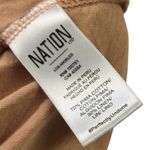Nation Ltd  Pima Cotton Linen Blend Tuckernuck Puff Short Sleeve Top Imported M Photo 8