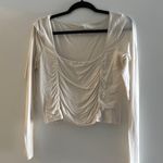 Aritzia Wilfred Cream Long Sleeve Top Photo 4