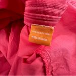 Oliphant bubble puff sleeve mini Dress Coral Cotton Vacation Sz M Red Size M Photo 6