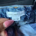 Good American sz 10/30 blue denim distressed jeans Photo 3