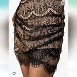 Free People NWT  Zoey Lace Mini Skirt in Black  Size 8 Photo 2