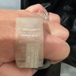 Calvin Klein  faux leather black dress. Ruched side, jersey top size 12. NWT Photo 11