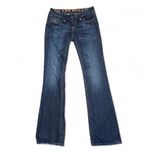 Rock Revival  Women’s Size 28 Sora Bootcut Jeans Dark Wash Embellished Flap Pocke Photo 1