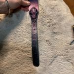 Chico's  Purple Studded Belt Size Large Metallic Womens Leather Made In India Photo 1