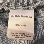 The Style Between Us Cropped Denim Jean Jacket Size Large NEW Photo 3