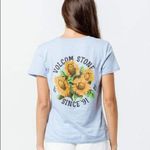 Volcom ✨ HP✨ Retro Blossoms Light Blue Womens Tee✨ Photo 3