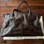 Vintage 90s Y2K Molton Brown London Leather Top Handle Bag Satchel Purse Brown Photo 4