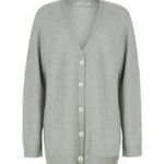 ALLSAINTS ππ Leanne Wool & Alpaca Blend Cardigan ~ Green Bay Sage Green XS NWT Photo 8