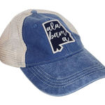 DK Caps Blue and Cream Alabama Baseball Cap One Size Alabama Trucker Hat Photo 0