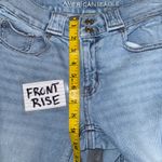 American Eagle 90s Lo Rise Skinny Kick Jeans Women 4 Light Wash Stretch Bootcut Blue Size undefined Photo 7