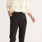 Marine layer Re-Spun Allison Black Pants Elastic Waist Pockets Pull On Relaxed Photo 0