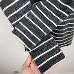 Lou & grey  Striped Top Long Sleeve Side Zip Grey White Cotton Blend size M Photo 6