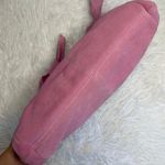 Anthropologie Vintage  Nest Pink Suede Purse Photo 6