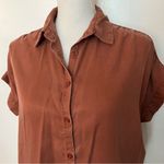 Quince  • Vintage Wash Tencel Camp Shirt in Terracotta Photo 2