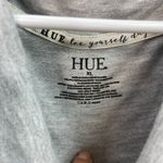 Hue ‎ women's light gray stretch loose short sleeve cowl neck pocket tunic dress Photo 3