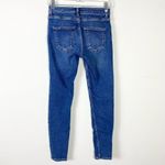 ZARA  Medium Wash Mid Rise Lightly Distressed Super Skinny Jeans Size 6 Photo 1