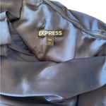 EXPRESS Blue Satin Dress size 10 Tiered One Shoulder Short Navy Ruffle Photo 4