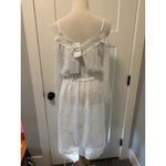 WAYF  Cold Shoulder‎ Ivory Off White Lace Embroidered Dress M Medium Boho NWT Photo 4