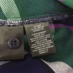 Sanctuary Shirt XS Navy Green Plaid Tie Front Button Down Casual Photo 7