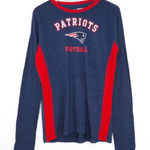 NFL New England Patriots Football Women's Long Sleeve Crewneck Shirt Small Photo 0