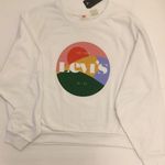 Levi's Levi’s White Trendy Vintage-Style Logo Sweatshirt Sz 1X Photo 1