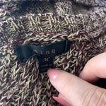 Mine Open Back Knit Sweater M Maroon Red Round Neck Long Sleeves Size M Photo 6