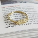 gold rectangle signet Ring/gold Over Sterling Silver Photo 4