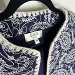 Sea NY Sz XS Theodora Cropped Quilted Embroidered Jacket Blue Photo 4