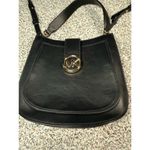 Michael Kors Gabby Small Hobo Crossbody Bag Black Leather Women's Photo 1