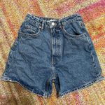 ZARA Denim Mom Shorts Photo 1