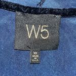 W5 Size XL Blue Velvet Cascade Front Cardigan Jacket Photo 4