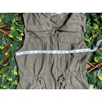 Sebby  100% Cotton Army Green Utility Cargo Vest Size Small Photo 3