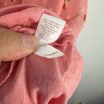 LC Lauren Conrad Lauren Conrad Top XXL‎ Pink Sheer Swiss Dot Flutter Sleeve Cherry Boho Romantic Photo 5