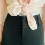 Michael Kors Black Stretchy Midrise Button Straight Leg Pants Sz 4 Photo 5