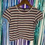 American Eagle Stripped Crop Top Photo 3
