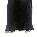 Tahari Arthur S. Levine Black Pencil Skirt With Ruffle Trim Photo 2