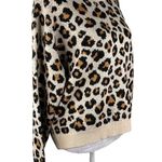 Knox Rose Leopard Sweater Medium Crew Pullover New Photo 4