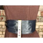 Cinch belt navy blue goldtone clasp 1980s signed pearl Photo 3