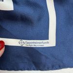 Vineyard Vines  Silk Feel Scarf Oppenheimer Funds Blue White Rectangle 56x10.5 Photo 5