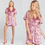 Show Me Your Mumu NWT Andrea Mauvelous Pink Crushed Velvet Wrap Dress Photo 2