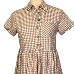 Urban Outfitters  Gingham Button‎ Up Midi Shirtdress Dress Size XS OB907211 Photo 2