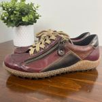 Remonte Liv 40 Red Vino Antique Leather Sneaker Size 37 6.5 Photo 1