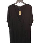 Suzanne Betro 2X Black Maxi Dress Womens Plus Size Wrap Tie New With Tags Photo 1