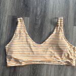 Old Navy Orange and White Striped Bikini Top 4X Terrycloth Photo 0