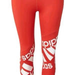 Adidas AEROREADY Haptech Disrupt Tights Size 2XL Red High Rise Logo Athletic NWT Photo 0