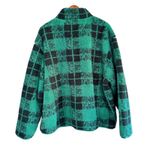 Aerie OFFLINE Green Black Plaid Quarter Zip Fleece Pullover XXL/TTG Photo 7